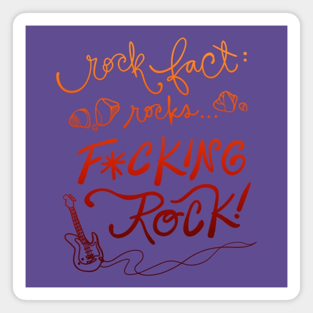 Rock Fact Magnet by Tides